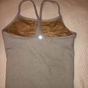 Lululemon gray strap tank